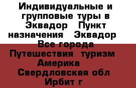 Индивидуальные и групповые туры в Эквадор › Пункт назначения ­ Эквадор - Все города Путешествия, туризм » Америка   . Свердловская обл.,Ирбит г.